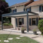 Pergola bioclimatique adossée en kit