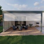 Pergola adossée à toiture fixe