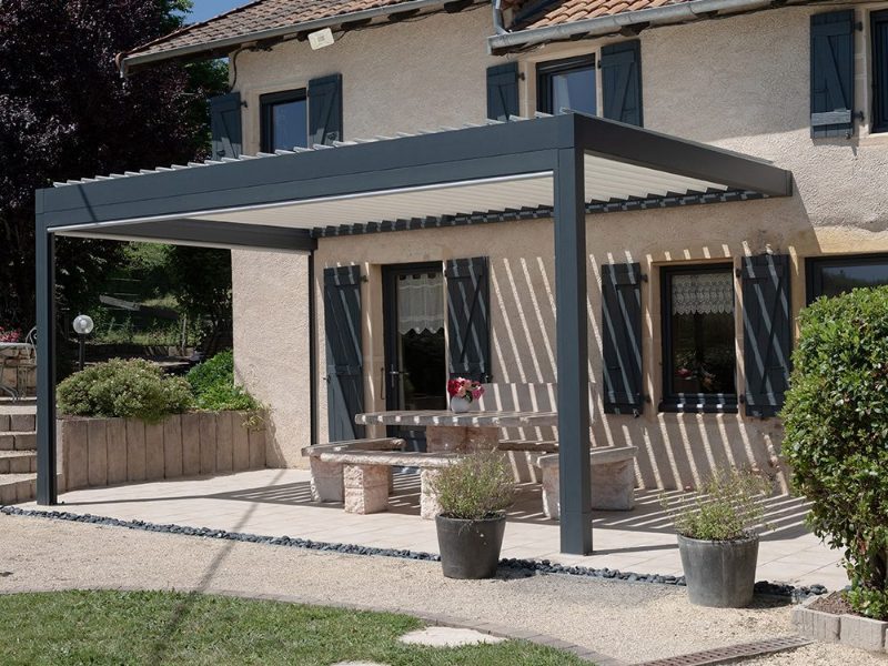 Pergola bioclimatique aluminium à lames orientables iPergola