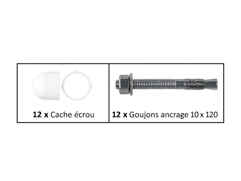 Kit de fixation et accessoires pergola iPergola